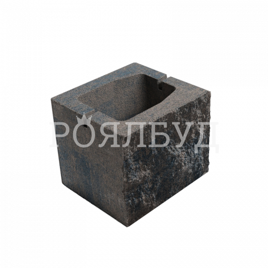Блок пустотілий рваний 190х190х190 арабіка