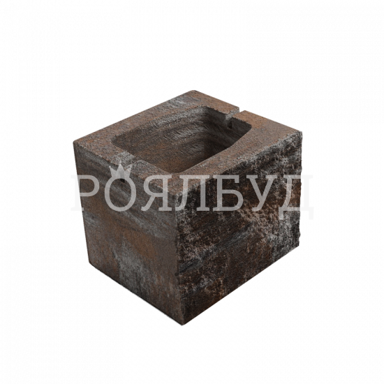 Блок пустотілий рваний 190х190х190 еверест