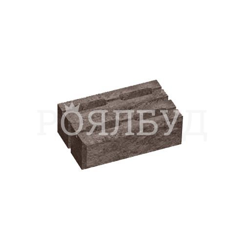 Блок декоративний 300x200x100 коричневий