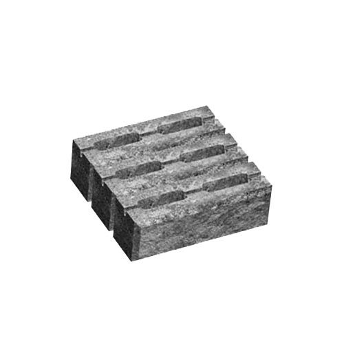 Блок декоративний 300x300x100 для стовпа сірий