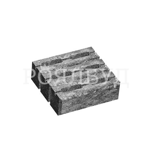Блок декоративний 300x300x100 для стовпа сірий