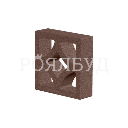 Блок заборный Гармония бордовый