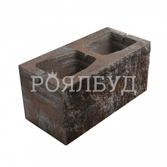 Блок пустотілий рваний 390х190х190 еверест