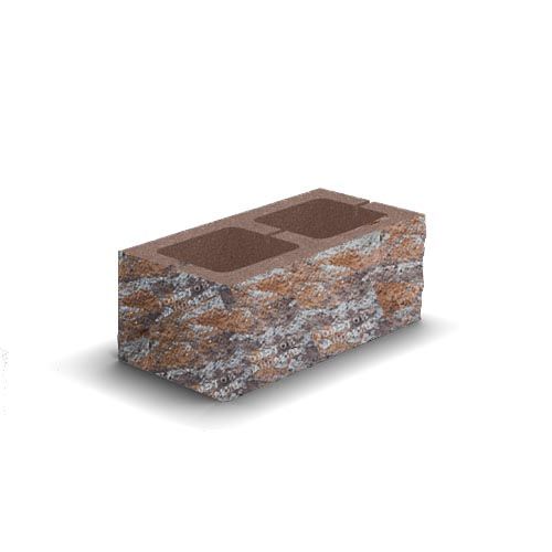 Блок декоративний 400x200x150 для паркану анкона