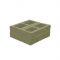 Блок декоративний 400x400x150 для колони гірчичний