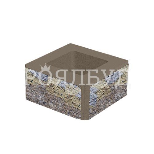Блок декоративний 400x400x200 капрі