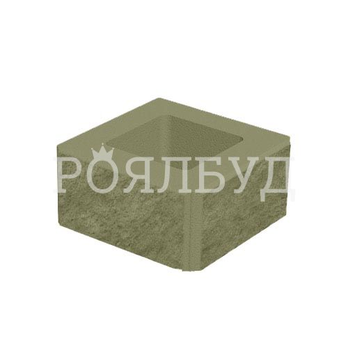 Блок 400x400x200 гірчичний