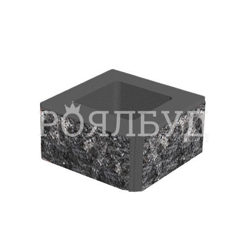 Блок декоративний 400x400x200 грейс