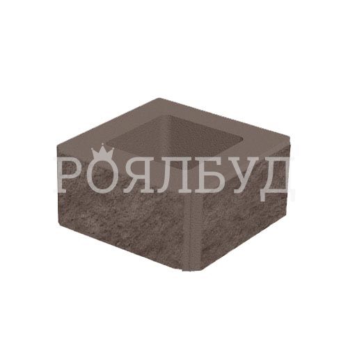 Блок 400x400x200 коричневий