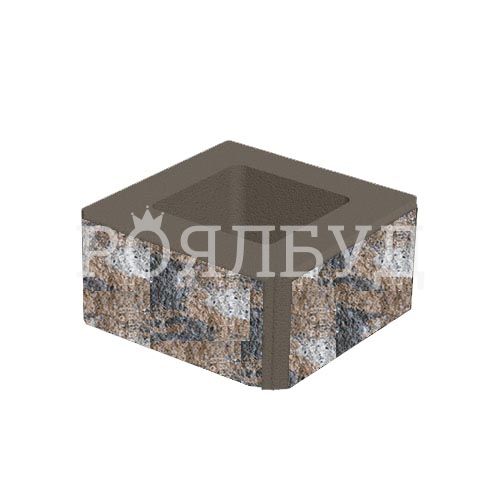 Блок декоративний 400x400x200 нуоро