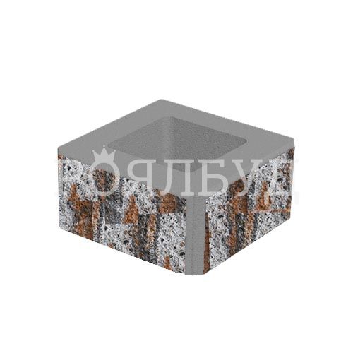 Блок декоративный 400x400x200 тоскана