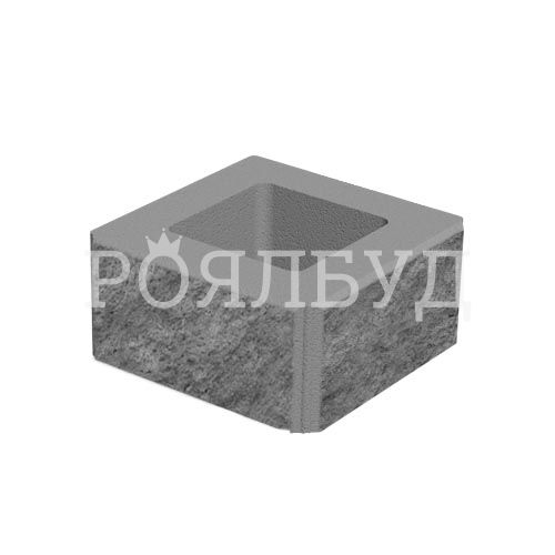 Блок декоративний 400x400x200 білий