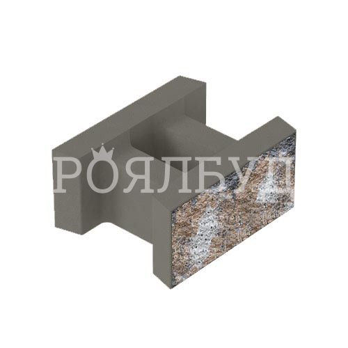Блок декоративный несъемной опалубки 500x400x235 нуоро