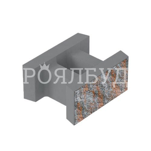 Блок декоративний незнімної опалубки 500x400x235 торіно