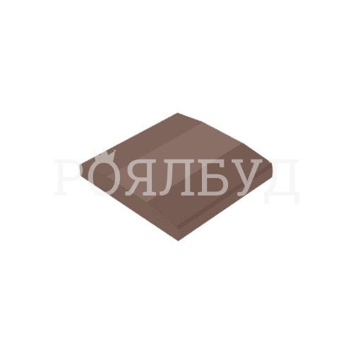 Крышка двускатная 500x500x80 бордовый