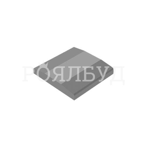 Крышка двускатная 500x500x80 серый