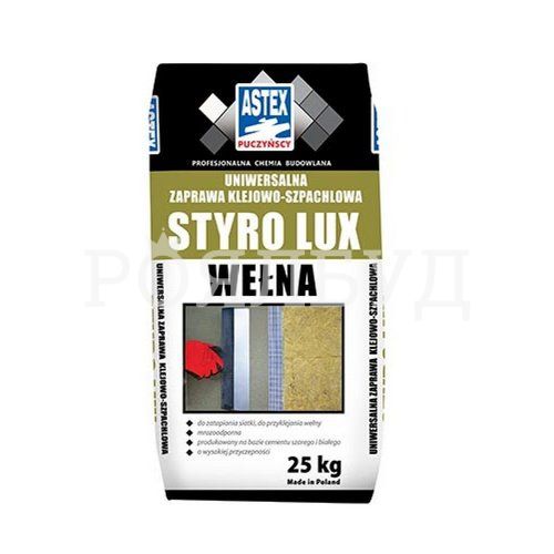 Astex Styro lux Welna клей для мінеральної вати