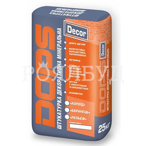 Dops Decor Штукатурка декоративная минеральная «Короед», «Барашек», «Рельеф»