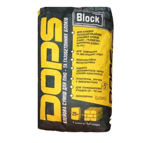 Dops Block білий клей для газобетону