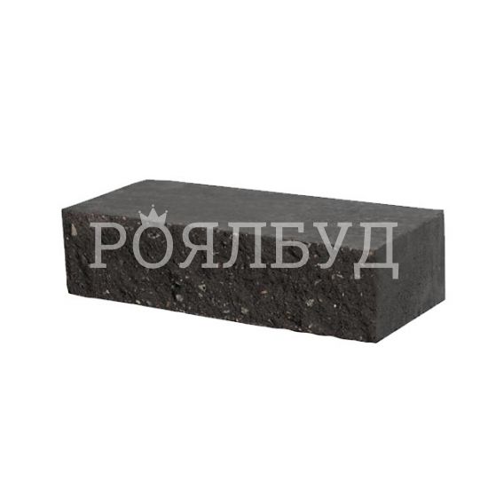 Рустик Графіт стандартний фасадний камінь 250х100х65