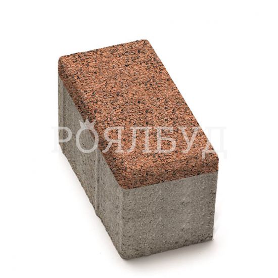 Цегла 200x100x100 Меланж Оранж