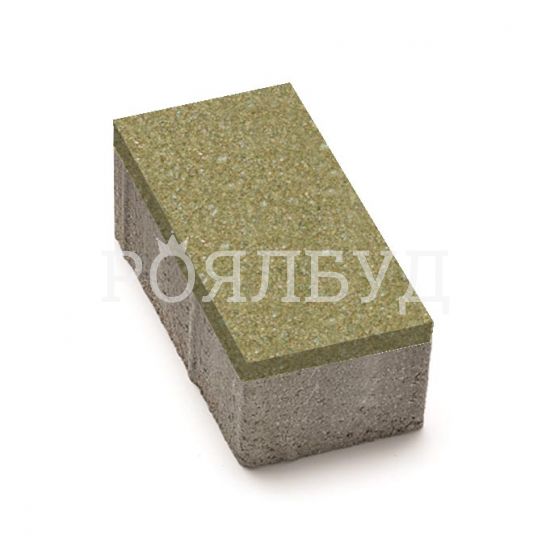 Цегла 200x100x60 без фаски Гірчичний