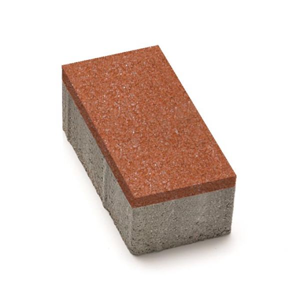 Цегла 200x100x60 без фаски Червоний
