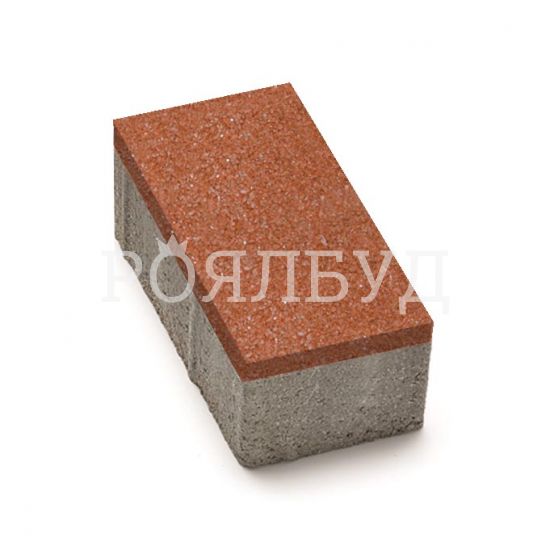 Цегла 200x100x60 без фаски Червоний