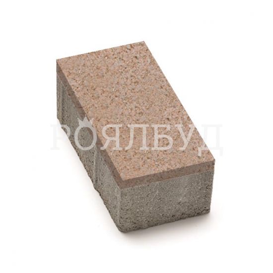 Цегла 200x100x60 без фаски Персиковий