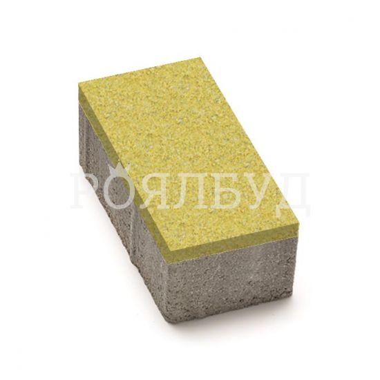 Цегла 200x100x60 без фаски Жовтий