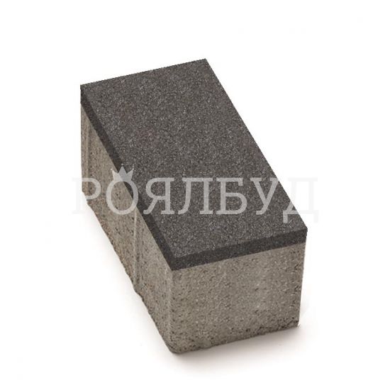 Цегла 200x100x80 без фаски Чорний