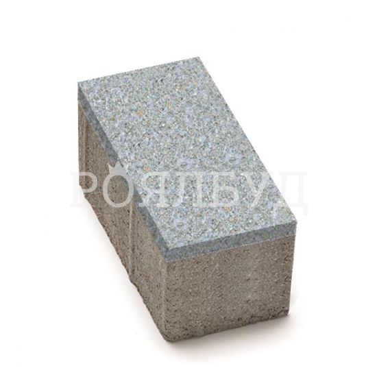 Цегла 200x100x80 без фаски Сірий