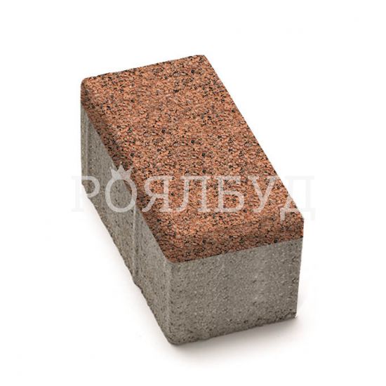 Цегла 200x100x80 Меланж Оранж