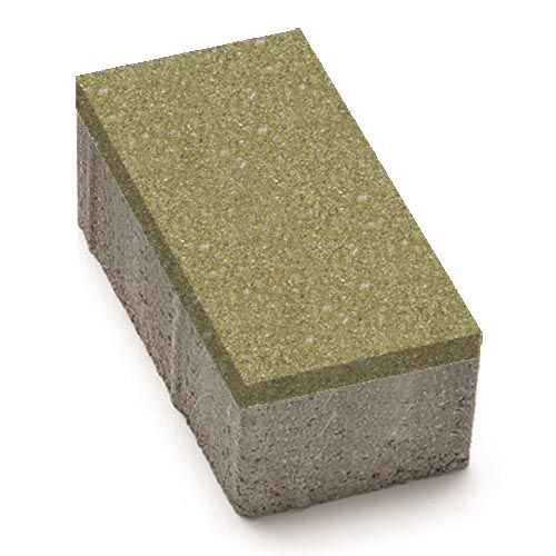 Цегла 240x160x80 без фаски Гірчичний