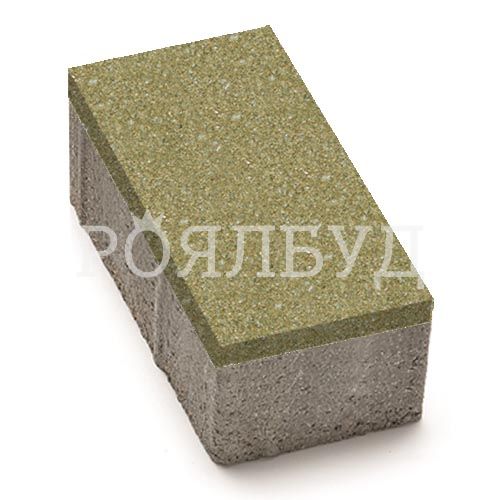 Цегла 240x160x80 без фаски Гірчичний