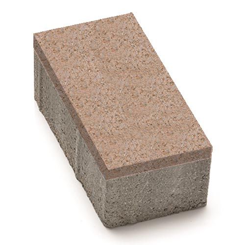 Цегла 240x160x80 без фаски Персиковий