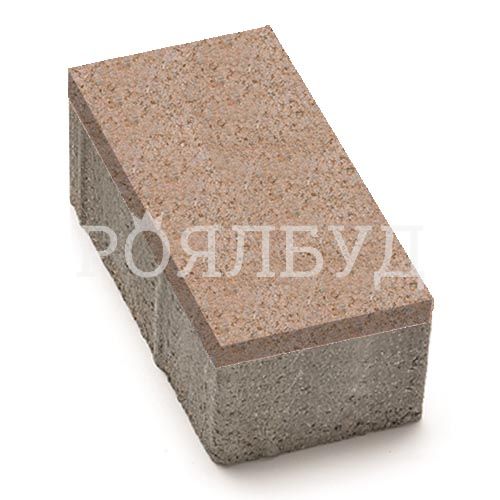 Цегла 240x160x80 без фаски Персиковий