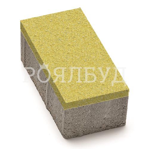 Цегла 240x160x80 без фаски Жовтий