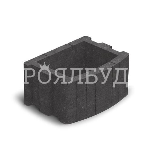 Квітник вібропресований 500x400 чорний