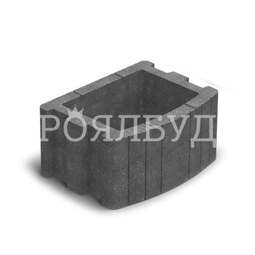 Квітник вібропресований 500x400 сірий