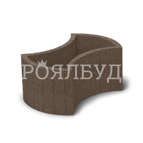 Квітник вібропресований 660x450 коричневий