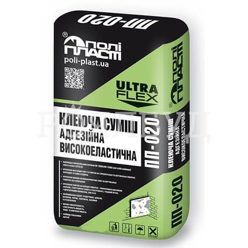 Полипласт ПП-020 Клеевая смесь высокоэластичная, высокоадгезионная ULTRA FLEX