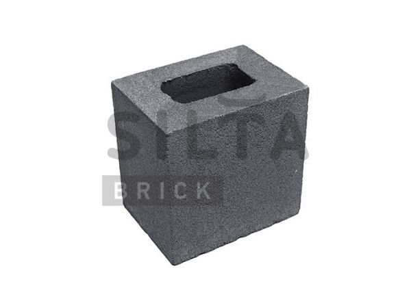 Полублок гладкий Silta Brick черный