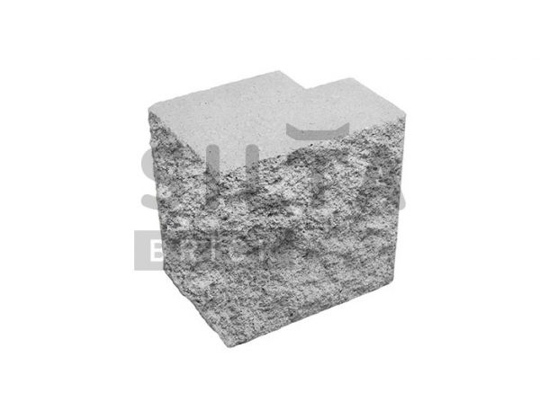 Полублок полнотелый угловой Silta Brick белый
