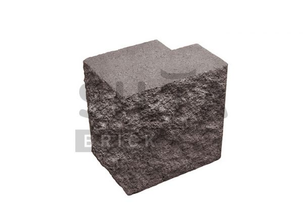Полублок полнотелый угловой Silta Brick коричневый