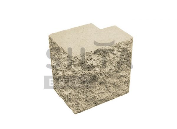 Полублок полнотелый угловой Silta Brick бежевый