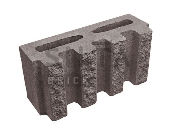 Блок канелюрный Silta Brick коричневый