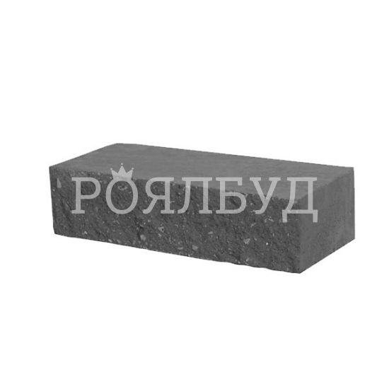 Рустик Сірий стандартний фасадний камінь 250х100х65